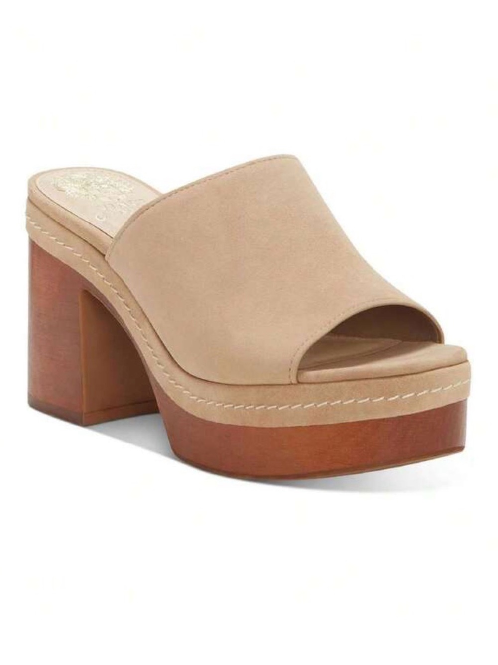 Vince Camuto Women’s Mayaly Suede Platform Sandals Mules Slide Heels | US Size 8